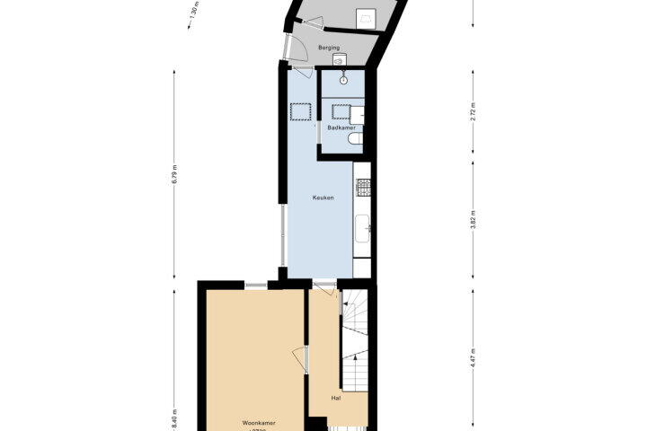 Plattegrond – Oude Schachtstraat 30, Kerkrade