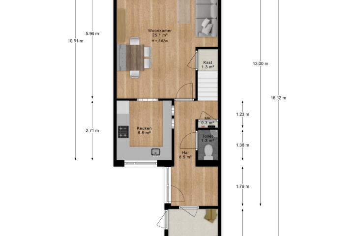 Plan – Oudeveen 66, Veenendaal
