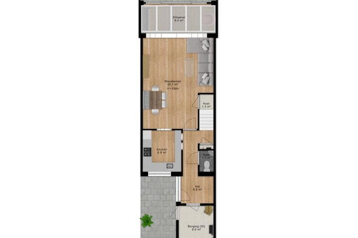 Plattegrond – Oudeveen 66, Veenendaal