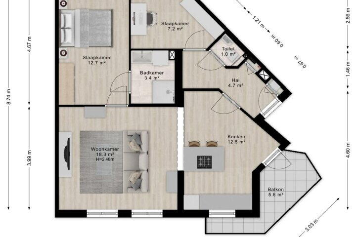 Plattegrond – Oudeveen 41, Veenendaal