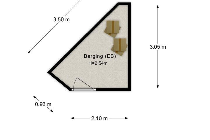 Plattegrond – Oudeveen 43, Veenendaal