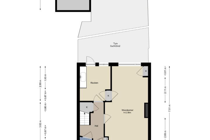 Plattegrond – Oud Mijl 6, Amstelveen