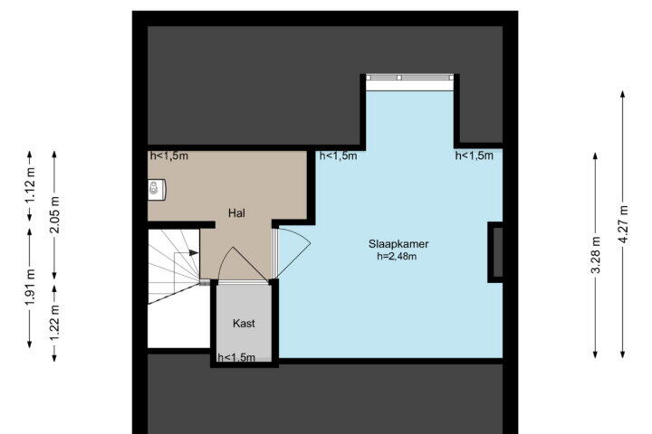 Plattegrond – Oud Mijl 6, Amstelveen