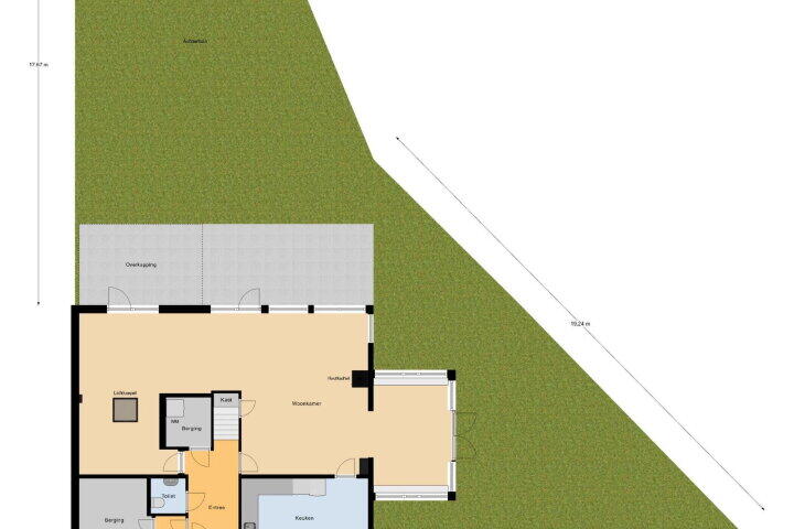Plattegrond – Overgouw 103, Almere