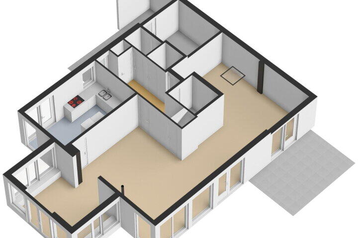 Plattegrond – Overgouw 103, Almere