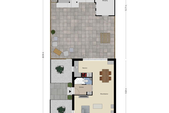 Plattegrond – Overkroetenlaan 106, Breda