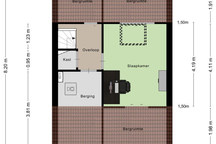 Plattegrond – Overkroetenlaan 106, Breda