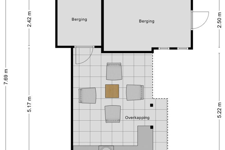 Plattegrond – Overkroetenlaan 106, Breda