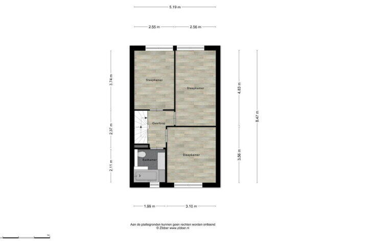 Plattegrond – Overkroetenlaan 52, Breda