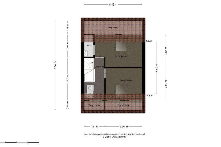 Plattegrond – Overkroetenlaan 52, Breda