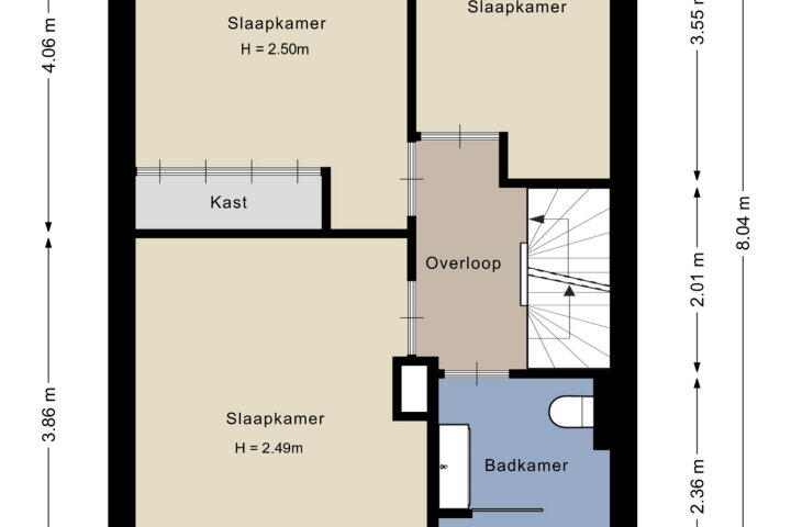 Plattegrond – Overnes 59, Amersfoort
