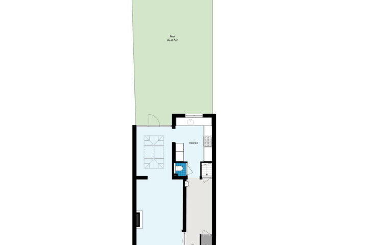 Plattegrond – Overtoom 311 H, Amsterdam