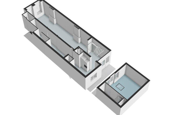 Plattegrond – Overtoom 311 H, Amsterdam