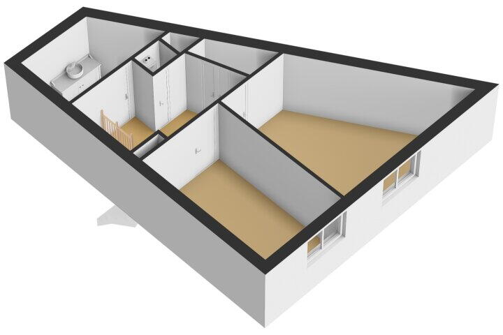Plattegrond – Paardenstraat 10, Vlissingen