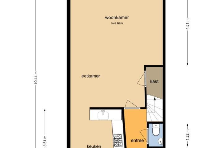 Plattegrond – Paasloostraat 98, Zwolle