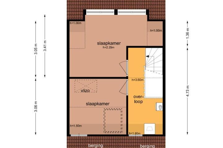 Plattegrond – Paasloostraat 98, Zwolle