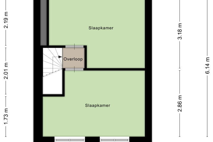Plattegrond – Padangstraat 27, Haarlem