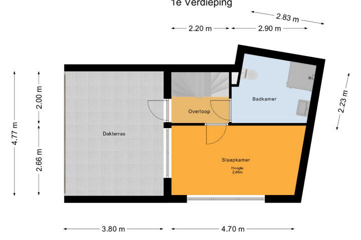 Plattegrond – Palembangweg 17, Almere