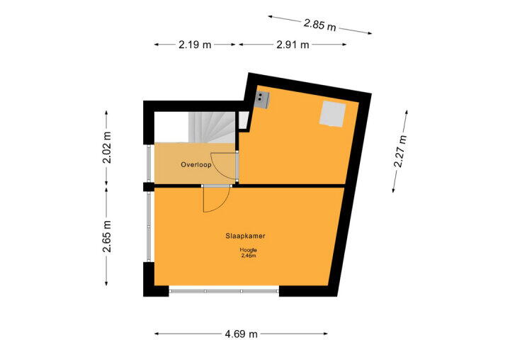 Plattegrond – Palembangweg 17, Almere