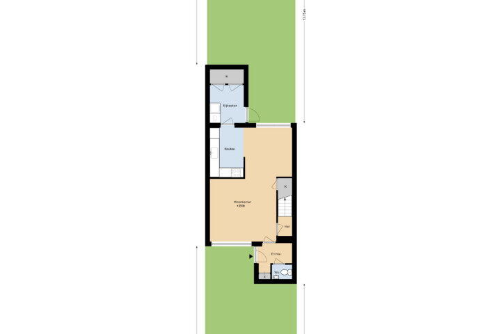 Plattegrond – Palestinastraat 380, Heerlen