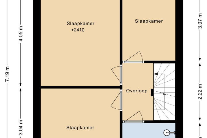 Plattegrond – Palestinastraat 380, Heerlen
