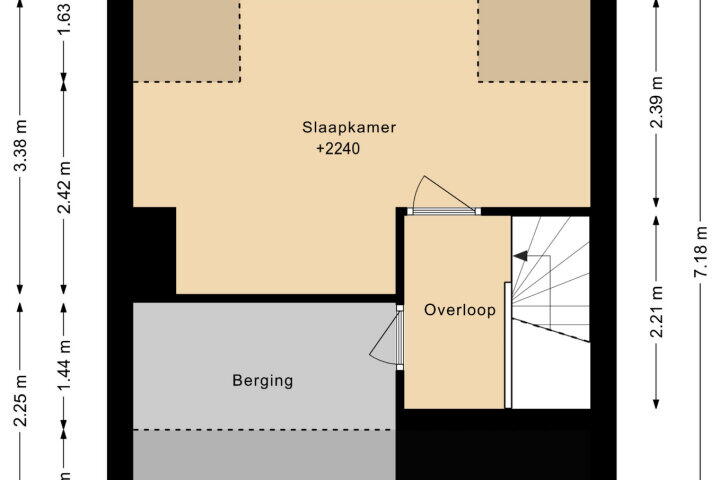 Plattegrond – Palestinastraat 380, Heerlen