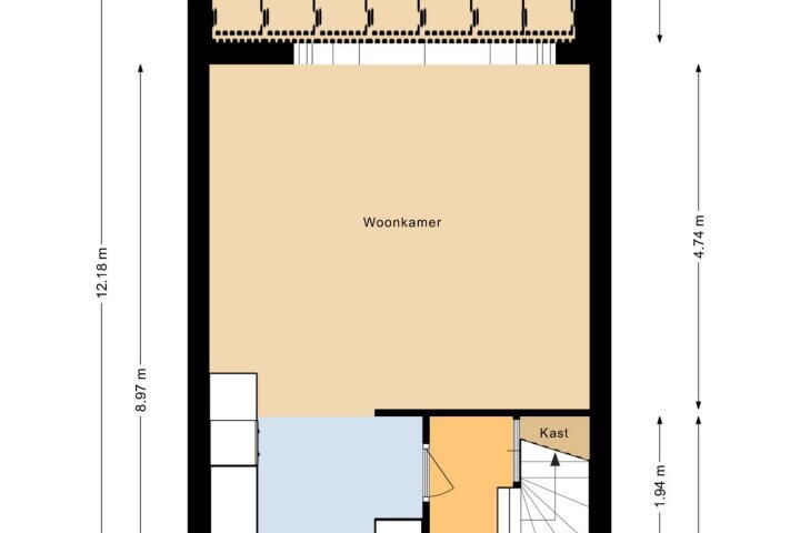 Plattegrond – Paltrokmolen 14, Heerhugowaard