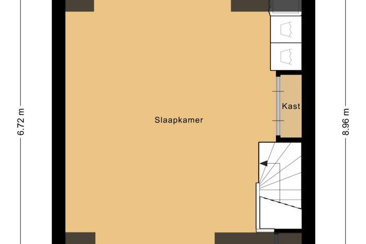Plattegrond – Paltrokmolen 14, Heerhugowaard
