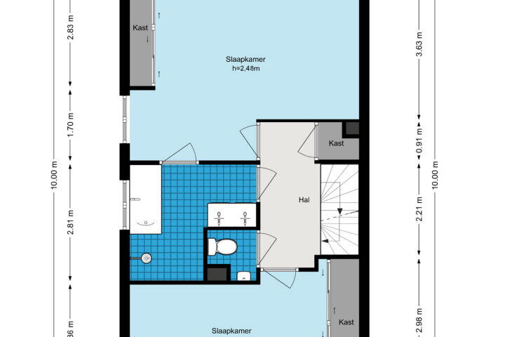 Plattegrond – Pampuszigt 48, Diemen