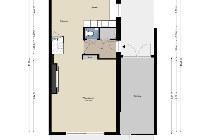 Plattegrond – Pampuszigt 32, Diemen