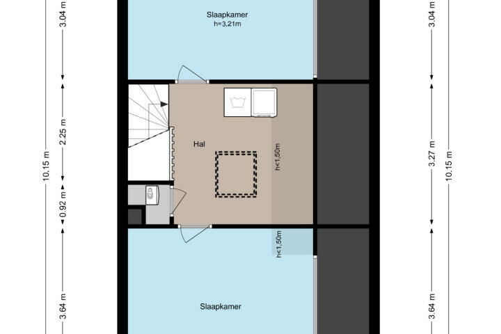 Plattegrond – Pampuszigt 32, Diemen