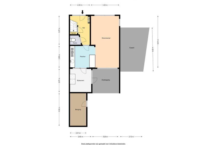 Plattegrond – Papaverstraat 12, Oudeschoot