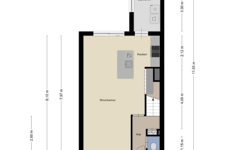 Plattegrond – Papaverweerd 7, Maastricht