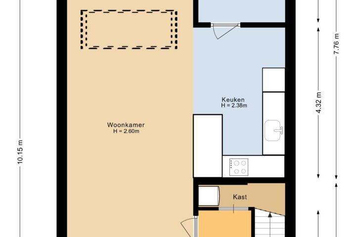 Plattegrond – Parklaan 12, Heerhugowaard