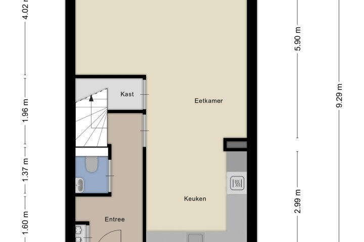 Plattegrond – Parklaan 119, Boskoop