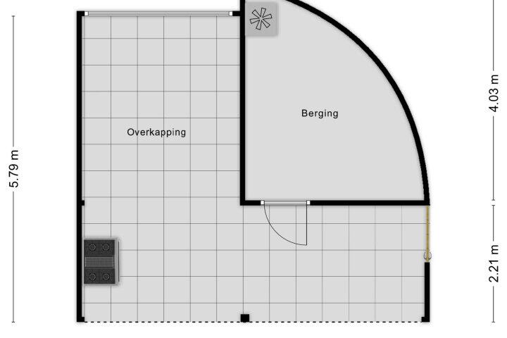Plattegrond – Parklaan 194, Boskoop