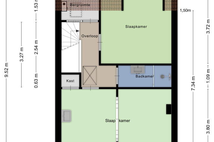 Plattegrond – Parkweg 33, Maastricht