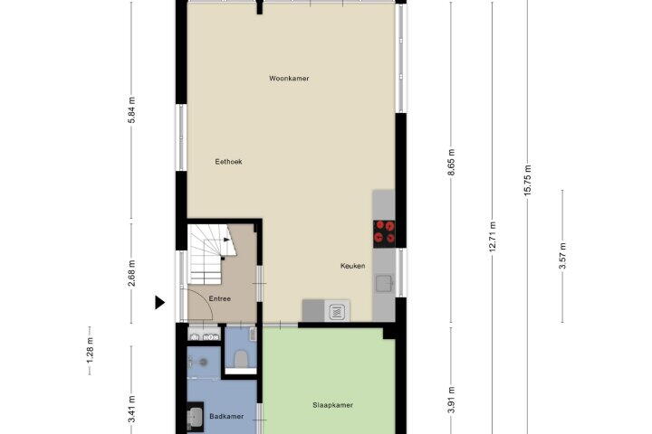 Plattegrond – Parnassialaan 5, Lelystad