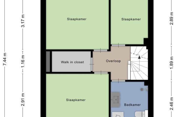 Plattegrond – Passedwarsstraat 42, Wijchen