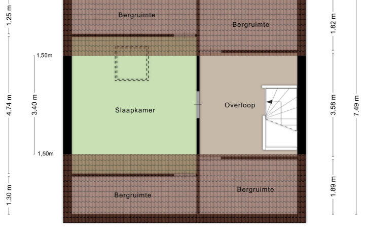 Plattegrond – Passedwarsstraat 43, Wijchen