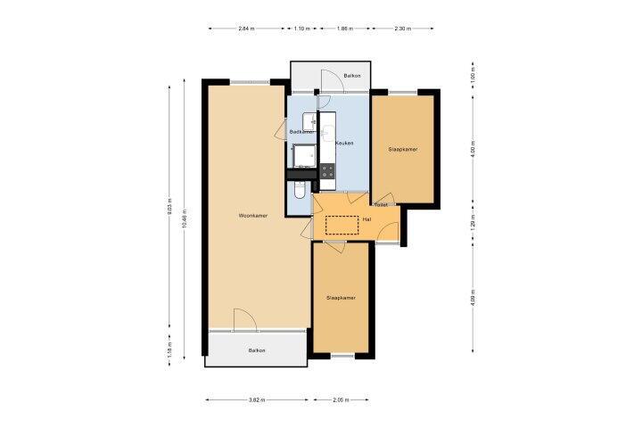 Plattegrond – Pasteurstraat 35, Den Helder