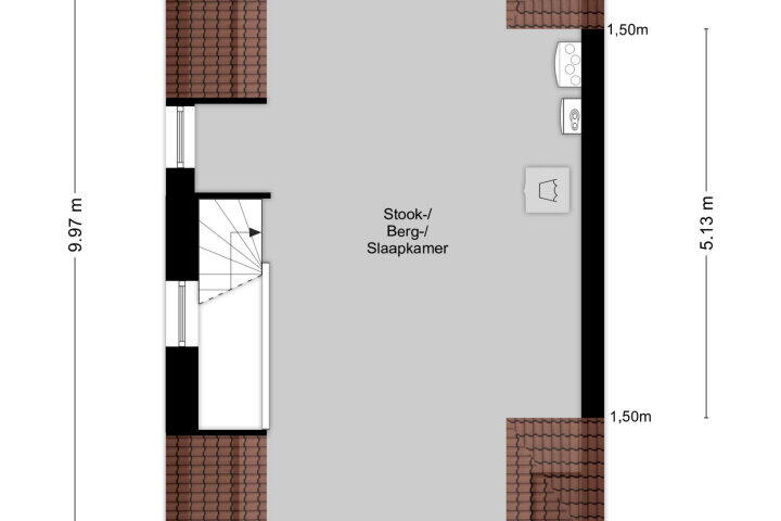 Plattegrond – Pastoor Mulkenshof 21, Maastricht
