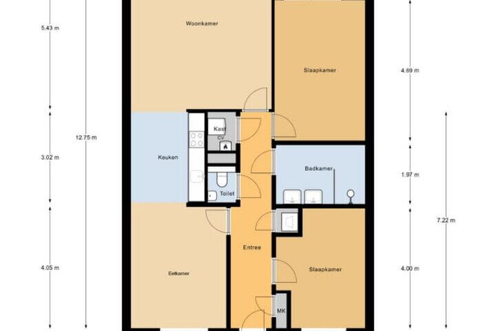 Plan – Pastoor Van den Hurkplein 10, Grave