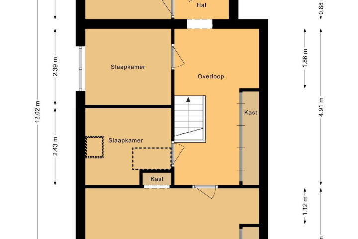 Plattegrond – Pastoor van Haasterstraat 4, Ursem (Gem. Koggenland)