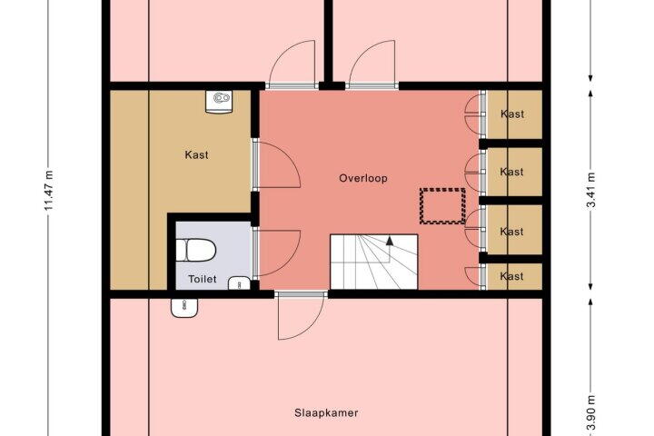 Plattegrond – Pastorielaan 1, Nieuwehorne