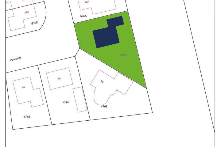 Plattegrond – Pastorije 88, Tolbert
