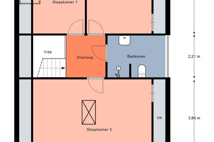 Plattegrond – Pastorije 88, Tolbert