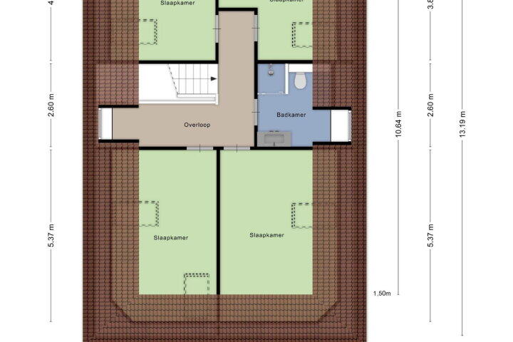 Plattegrond – Pater Smitsstraat 1, Didam
