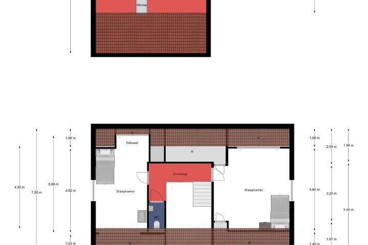 Plattegrond – Patersstraat 19, Evertsoord