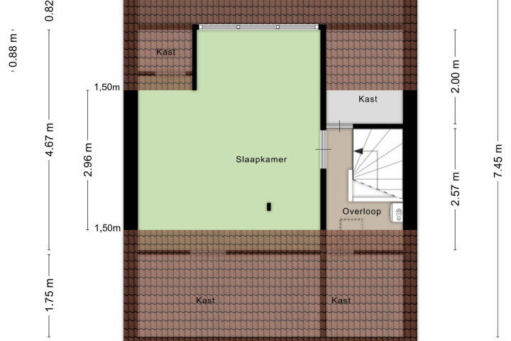 Plattegrond – Patrijsstraat 24, Wijchen